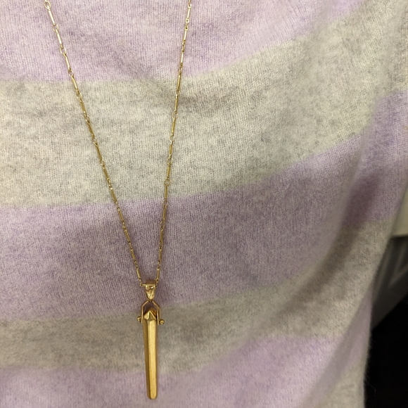 15" chain bar pendant necklace - Picture 4 of 4